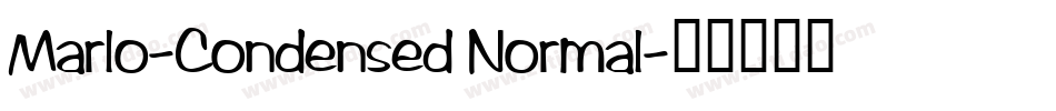 Marlo-Condensed Normal字体转换